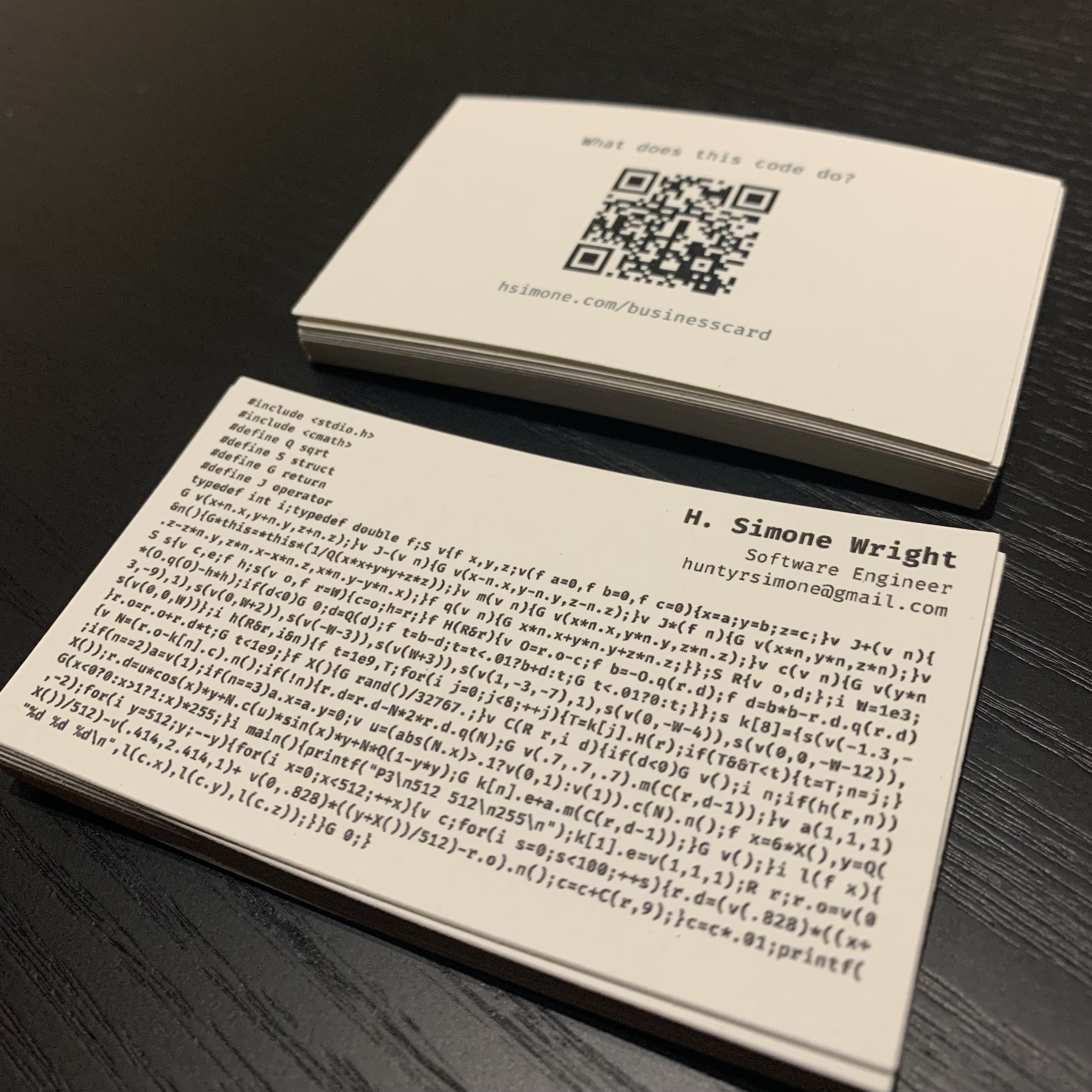 business card
